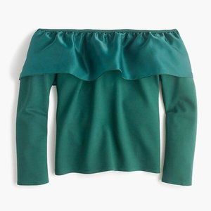 J. crew Organza ruffle top